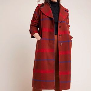 EUC Anthropologie Plaid Jasper Coat